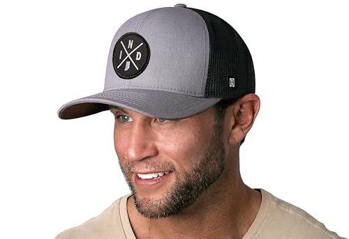 Image of HAKA State City Trucker Hat for Men & Women, Adjustable Baseball Hat, Mesh Snapback, Sturdy Outdoor Black Golf Hat