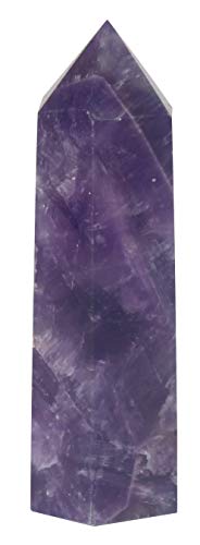 Luckeeper Healing Crystal Wands | 2" Amethyst Crystal| 6 Faceted Reiki Chakra Meditation