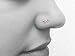 Tiny Nose Stud Square Piercing Jewelry 22 gauge 20 gauge Gold Filled Sterling Silver Rose Gold Handmade