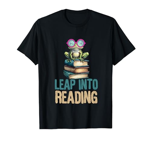 Leap In to Reading Book Lover Bibliophile Bibliophile Bibliophile T-Shirt