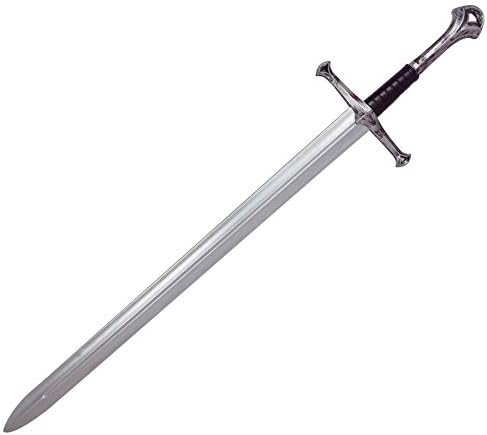 LOOYAR Middle Ages Medieval PU Foam Two Handed Sword Toy Great Sword Weapon Toy for Knight Soldier Warrior Costume Battle Play Halloween Cosplay LARP