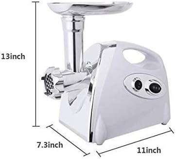 Electric Meat Grinder With 4 Knifes for KitchenAid 800w Stainless Steel Meat Mincer Enema Machine & Sausage Stuffer Meat Machine Sausage Maker Metal Food Grinder Meshes White