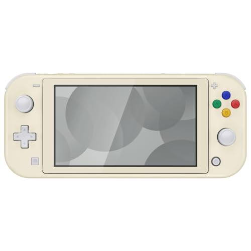 Image of eXtremeRate Antique Yellow DIY Replacement Shell for Nintendo Switch Lite, NSL Handheld Controller Housing w /Screen Protector, Custom Case Cover for Nintendo Switch Lite