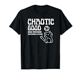 Chaotic good cat good intentions questionable methods Men Women Girls Kids T-Shirt