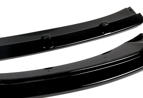EPARTS 3 Pieces Front Bumper Lip Spoiler Splitter Side Body Kit Trim Protection Compatible with 2017-2018 Hyundai Elantra (Painted Black)