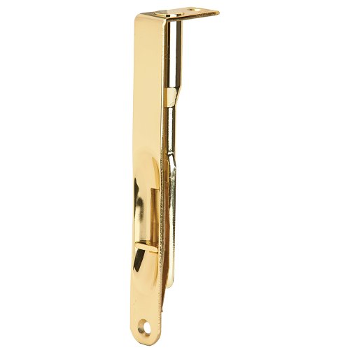  Schlage Ives Flush Bolt for Secure Door Locking, Solid Brass Construction, Bright Polished Finish Suitable for Resident