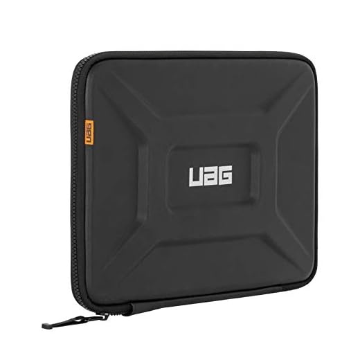 Urban Armor Gear Universal laptop/surfplattefodral för Apple iPad Pro 12.9/MacBook Pro, Microsoft Surface Pro/book/bärbar dator och mycket mer. (upp till 13 tum, fodral med nätficka, slitstark) svart