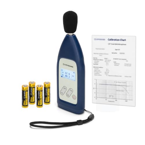 Image of CRY2831 Class 2 Sound Level Meter, 29-138dB, Calibration Certificate | IEC 61672-1:2013 Class 2, A /C /Z Weighting, F /S Time Weighting, 20Hz-12.5kHz, Industrial Noise Measurement