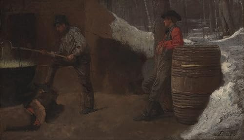Affiche le camp de sucre Eastman Johnson impression d'art murale 60x90cm