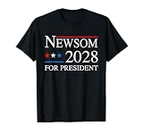 Newsom 2028 for President - Newsom 48 Election Campaign T-Shirt