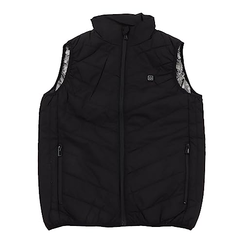 Chaleco calefactable eléctrico AMONIDA con 3 niveles de calor infrarrojo inteligente negro 2XL