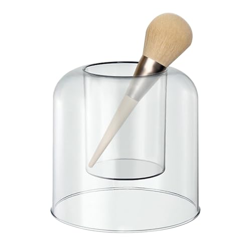 Portapennelli da trucco, organizzatore per portapennelli da trucco, portapennelli per trucco trasparente, scatola di immagazzinaggio per rossetto, organizer per pennelli da trucco, por