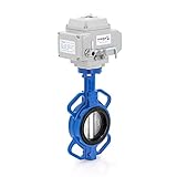 UNOX Butterfly Valve DN50 (2') 110V AC Electric Actuator Wafer Type Iron Disc EPDM Seat GGG40.3 Body for Water & Air | Industrial Butterfly Valves