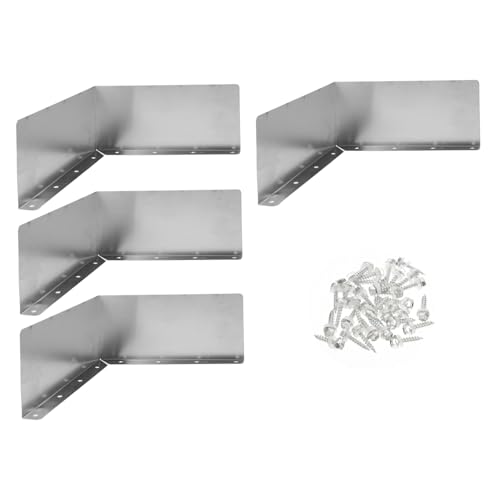 Outanaya 4 Stück Teiliges Regenrinnen spritzschutz aus Aluminium Gebogene Dachrinne Regenwasserabweiser für Hausecken Schützt Fundament und Landschaft vor Wasserschäden Passend für