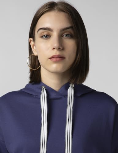 Image of FYLTR Women's Casual Hoodie with Stripe Tape - Rib Hem & Cuff | Drop Shoulder | Sweatshirts for Women | Winter Hoodie for Women