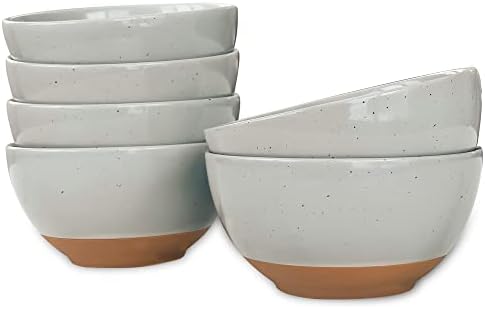 Mora Ceramic Small Dessert Bowls - 16oz, Set of 6 - Microwave, Ov...