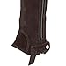 Dover Saddlery DS Suede Half Chaps with Silicone Grip Patch, Color: Brown, Size: Large