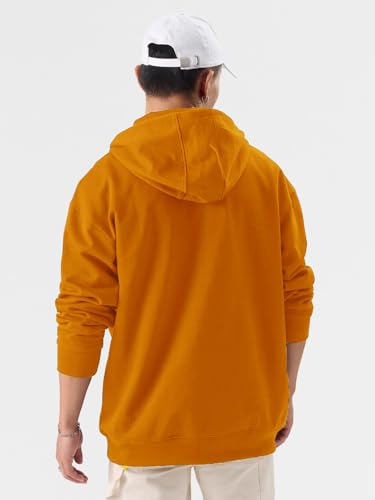 Image of LAZYCHUNKS Men's Zipper Hooded Sweatshirt | Premium Full Sleeve Hoodie Jacket with Front Zip & Pockets | Stylish Winter Wear, Warm Casual Sportswear for Men