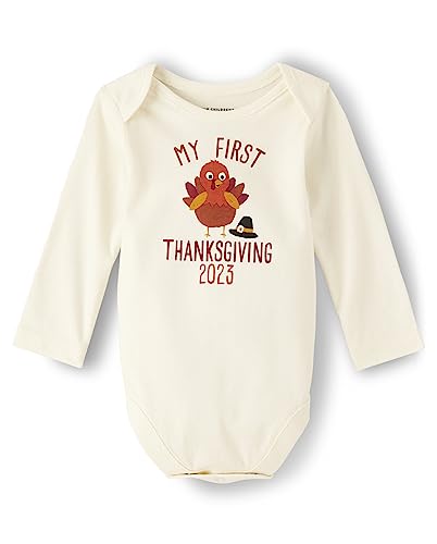 The Children's Place Baby and Newborn Long Sleeve Graphic Bodysuits