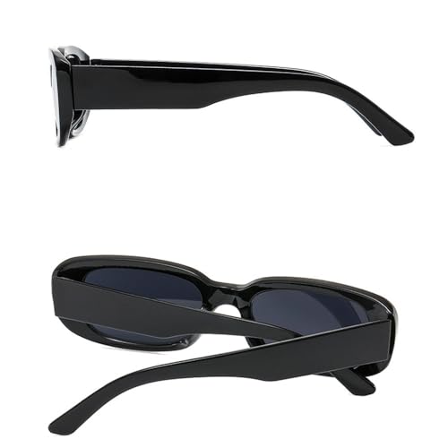 Rectangle Sunglasses for Women Men 90s Vintage Fashion Narrow Square Frame UV400 Protection2