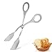 Beufee 2PCS Serving Tongs for Buffet, Food Tongs Tongs for Serving Food, Kitchen Tongs Salad Tongs Stainless Steel Appetizer Tongs Serving Tongs Buffet Party Catering Salad Tongs Ice Tongs(Silver)
