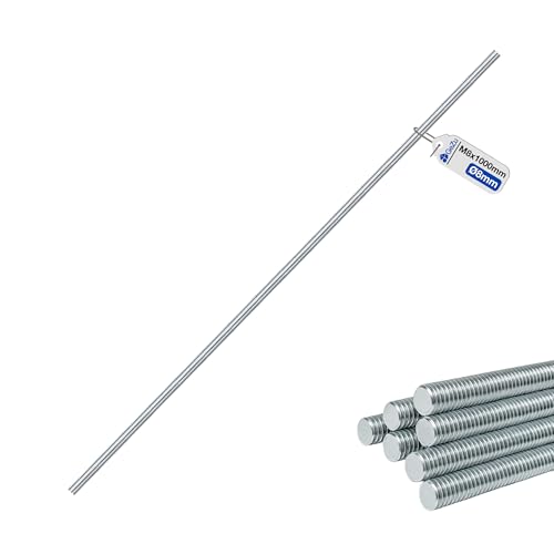 GeZu Impex Tige Filetée M8 1000 mm A4 Acier Inoxydable Barre Filetées Entièrement Vis Tige Filetée Barre Filetage à Droite Tiges Goujons