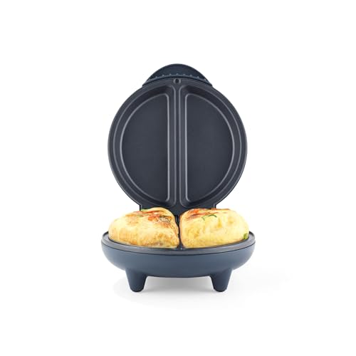 Progress Mellow Omelette Maker Makes 2 Omelettes Non-Stick Cooking Plates for Easy Cleaning No Oil Needed Cool-Touch Handles Power & Ready Indicator Lights Built-In Cord Storage 750W