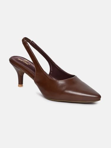 Image of Marc Loire Women Slip on Kitten Heel Pumps for Office Wear