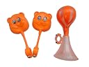 Kids Bicycle Trumpet Horn and Bear Face Rear View Mirror Set – Pack of 3 Multicolors gallery image