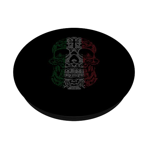 Mexican Sugar Skull Pride Calavera Day Dead Cinco De Mayo PopSockets Swappable PopGrip, Black - Image 2