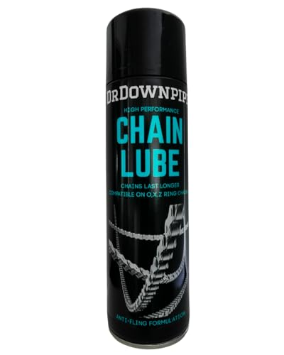 DrDownpipe Motorcycle Chain Lube 500ml – Anti-Fling Chain Lubricant, All-Weather Protection for Motorbike Chains