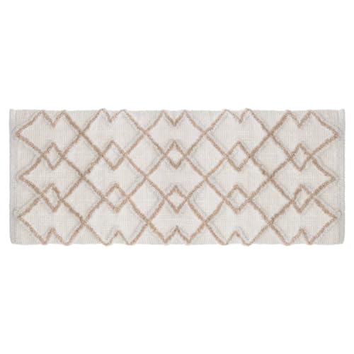 5 five simply smart 5five - Tapis 120x50cm Blanc Taupe