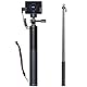 WOLFANG Action Cam Selfie Stick lädt Ihre Action-Kamera mit 2600 mAh auf (24-60CM), Schwarz, GB2200