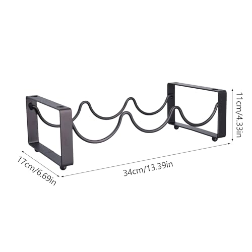 Soporte Metálico Apilable para Vino 3 Botellas miniatura 5