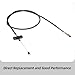 Atesilor 18201-7B415 Throttle Cable Compatible with Nissan Frontier 1999-2002, Xterra 2000-2002 6 Cyl 3.3L VG33E Engine