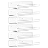 upsimples 15″ x 4″ Acrylic Shelves for Wall Storage and Organizer, 6 Pcs