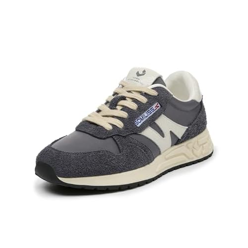 somiliss Women's Fashion Sneakers - Classic Casual Comfortable Walking Shoes - Lace Up Non-Slip Suede Fabric Upper - Retro Tennis Shoes for Women 5.5 Dusty Navy Suede