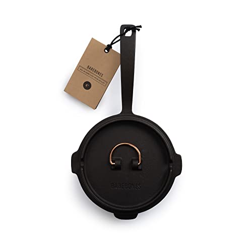 Barebones 6-Inch All-In-One Cast Iron Skillet Set- Skillet with Cast Iron Dutch Oven Style Lid - Camping Cookware Set - Image 6