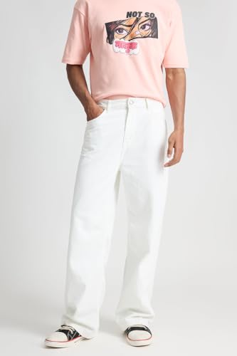 XEE Men's Black Denim Jeans, 28 WHITE - Image 3