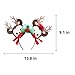 JUTTIRA Christmas Reindeer Headbands Mouse Ears Headbands Fawn Antlers Hair Band Xmas Elk Horn Headdress, Red Green White Mouse Headwear Moose Hair Hoop Head Bopper Doe Headpieces