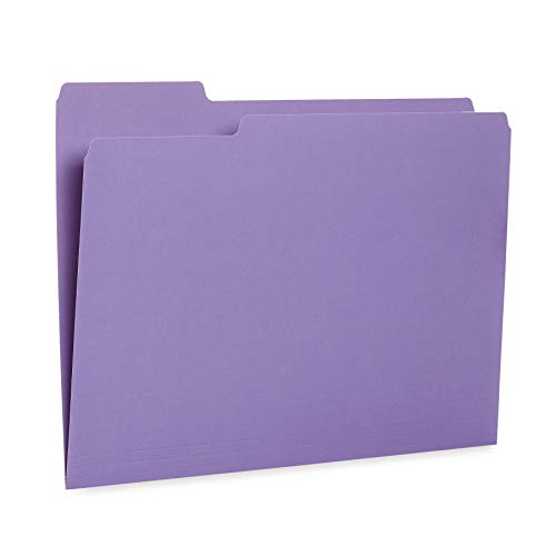 Blue Summit Supplies Gem Tone File Folders, 1/3 Cut Tab, Letter Size, Assorted Colors, Great For Organizing And Easy File Storage, 100 Per Box #TOP5