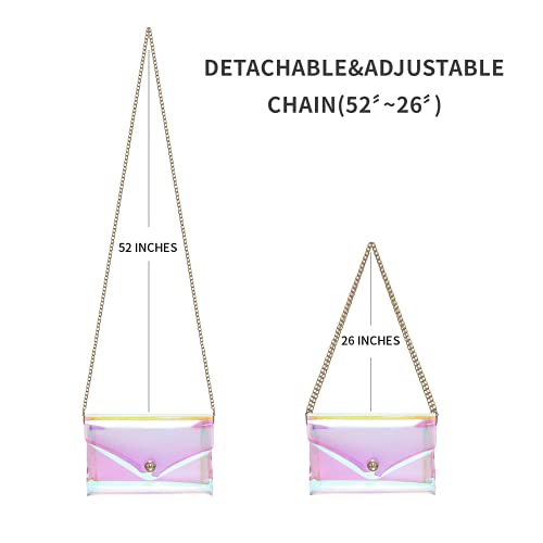 Image of Vorspack Clear Purse for Women Clear Crossbody Bag Cute for Sports Concert Prom Party Present