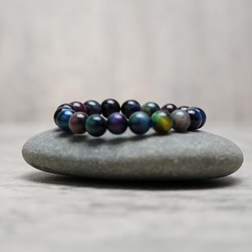 Pietersite Stone Beads Bracelet Certified Pietersite Namibia Chatoyant Bracelet,10MM4