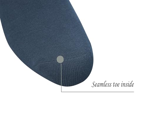 Yomandamor Best Mens Mid-Calf Diabetic Socks With Seamless Toe,6 Pairs L Size(Socks Size:10-13)2