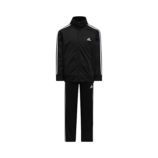 adidas Boys' Tricot Jacket & Pant Clothing Set