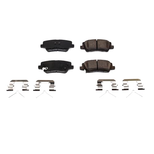 Image of PowerStop Rear Brake Pads for Cadillac ATS 2016-19 | Cadillac CTS 2019 - Z17 Ceramic Brake Pads with Installation Hardware, 17-1839