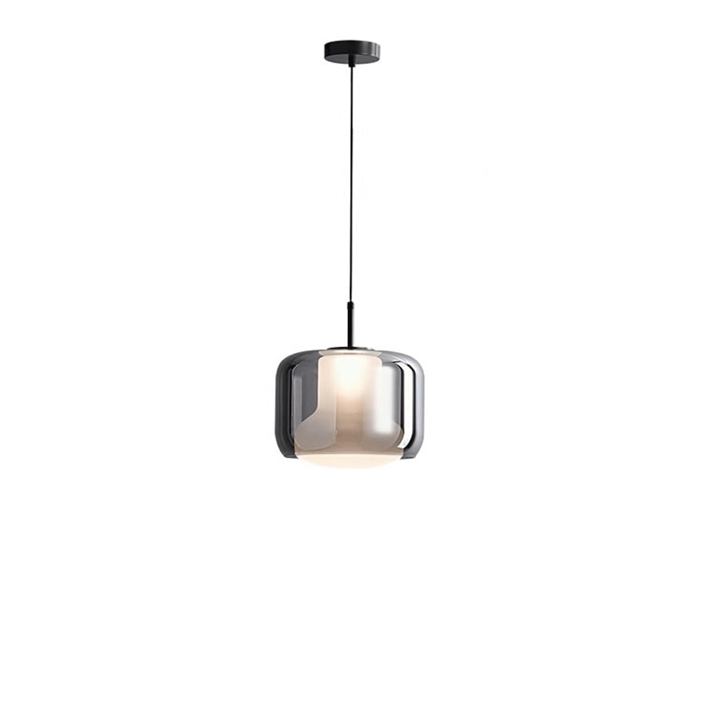 Suspension LED en verre fumé pour créer une ambiance feutrée de chambre d'hôtel