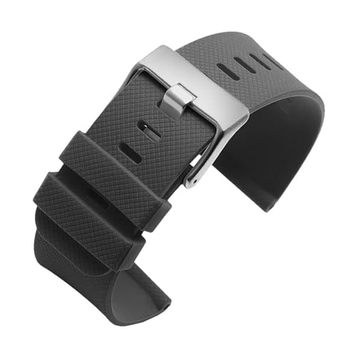 KAXSFE Compatible con Suunto 7 D5 9 TRAVERSE Alpha Spartan Correa de reloj de 24 mm HR Baro Cierre de silicona Correa de reloj deportiva de goma resistente al agua Cierre de acero(B-gray Silver)