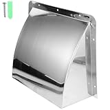 HAPINARY Sortie d'Échappement en Acier Inoxydable 20 CM pour Hotte Cuisine Conduit Métallique Robuste et Protection Anti-Pluie Usage Industriel et Domestique