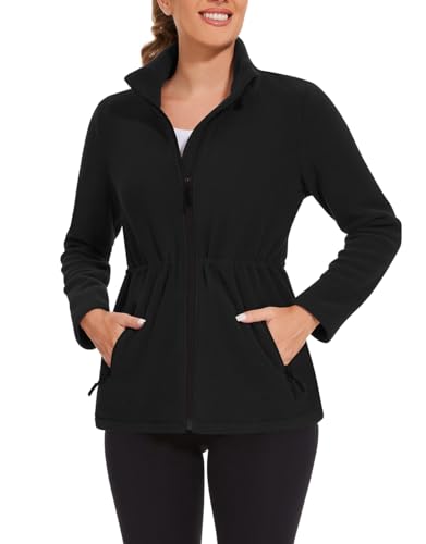 Soneven Winter Fleecejacke Damen Warm Polarfleece Outdoor Jacken Sportjacke...